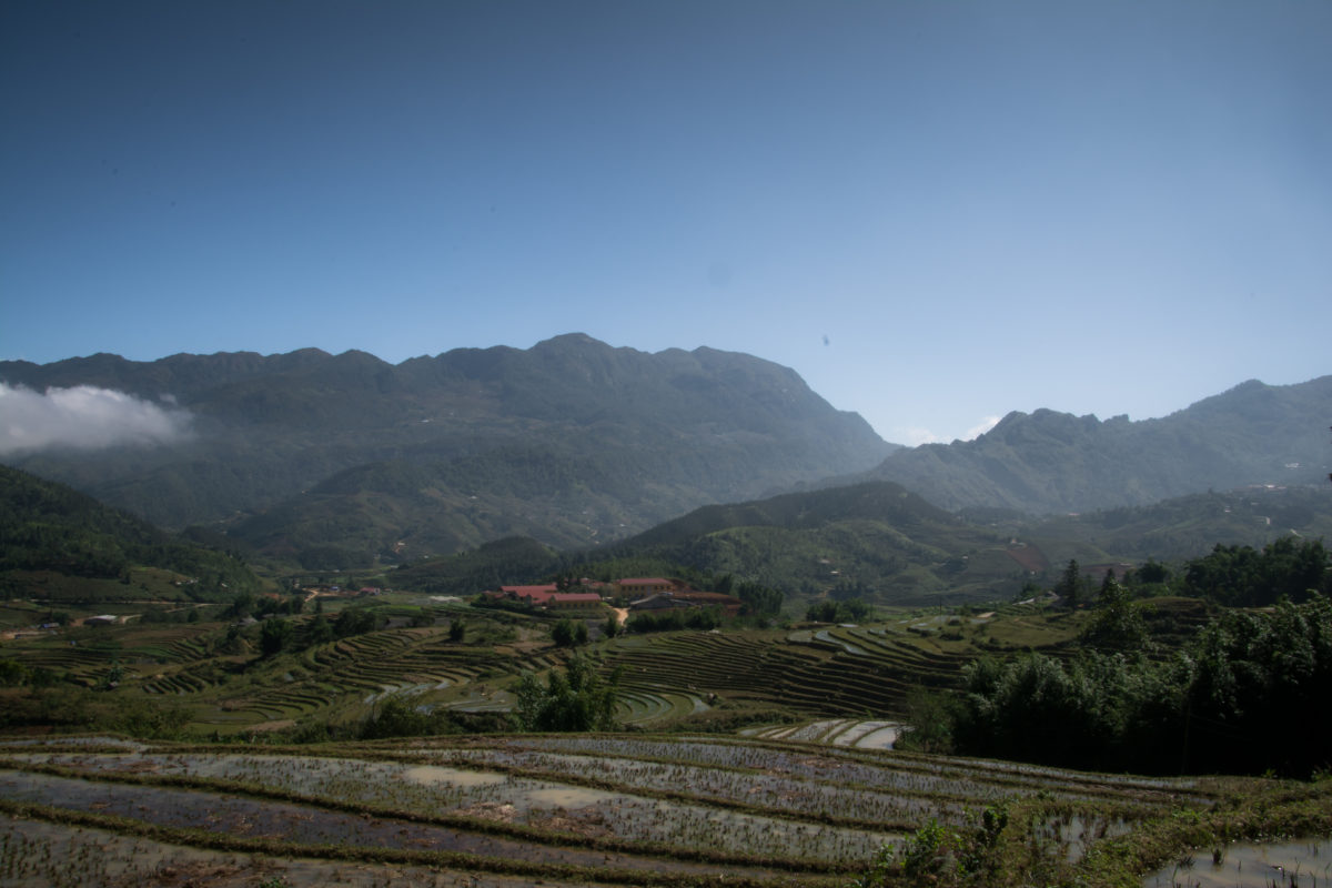 Blue sky over Sapa